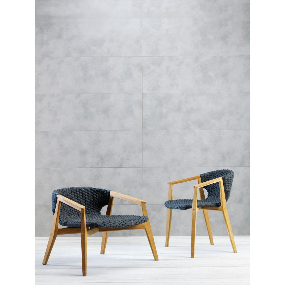 Knit Armchair - / Synthetic rope by Ethimo Grey – image 4