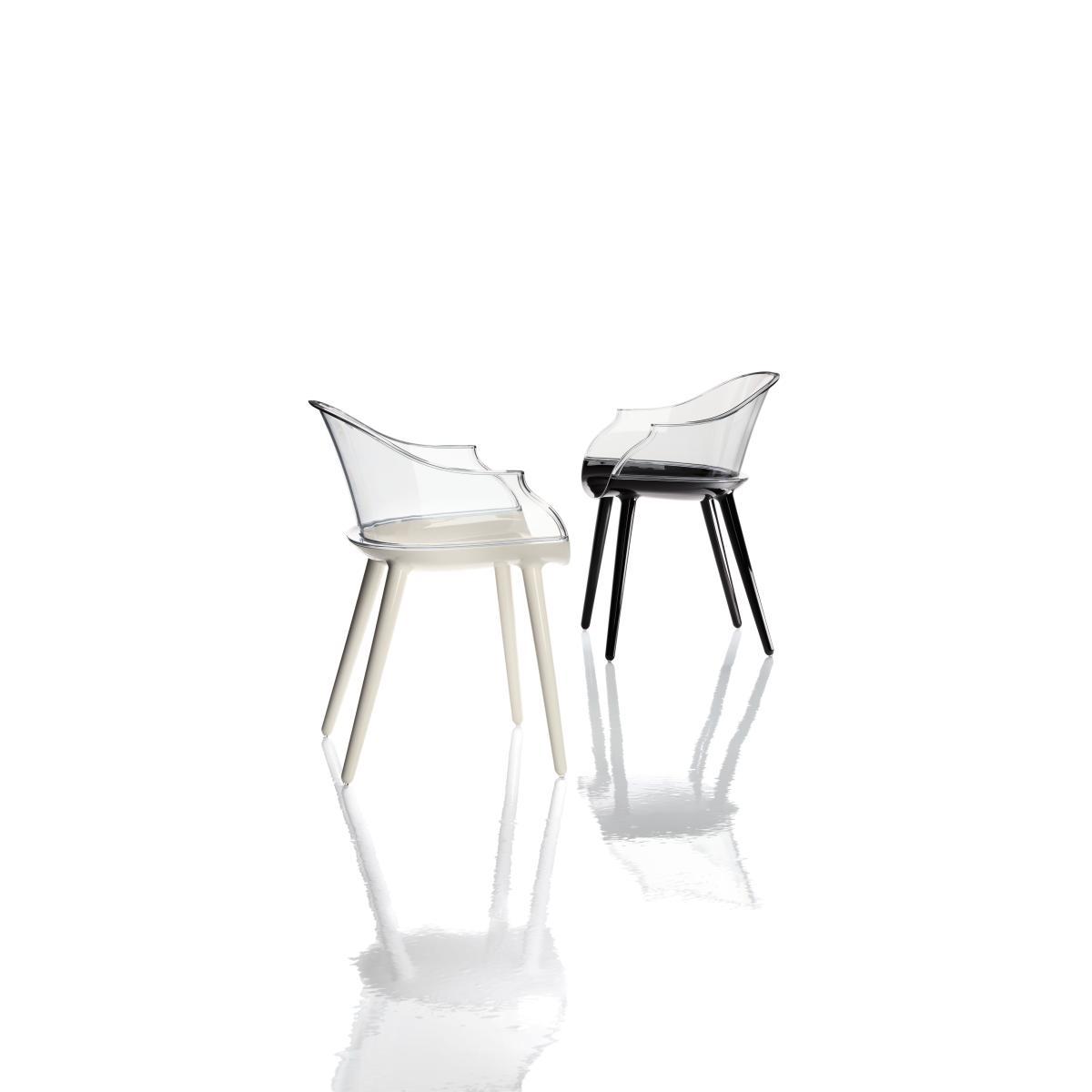 Cyborg Armchair - Polycarbonate / Transparent backrest by Magis White/Transparent – image 2