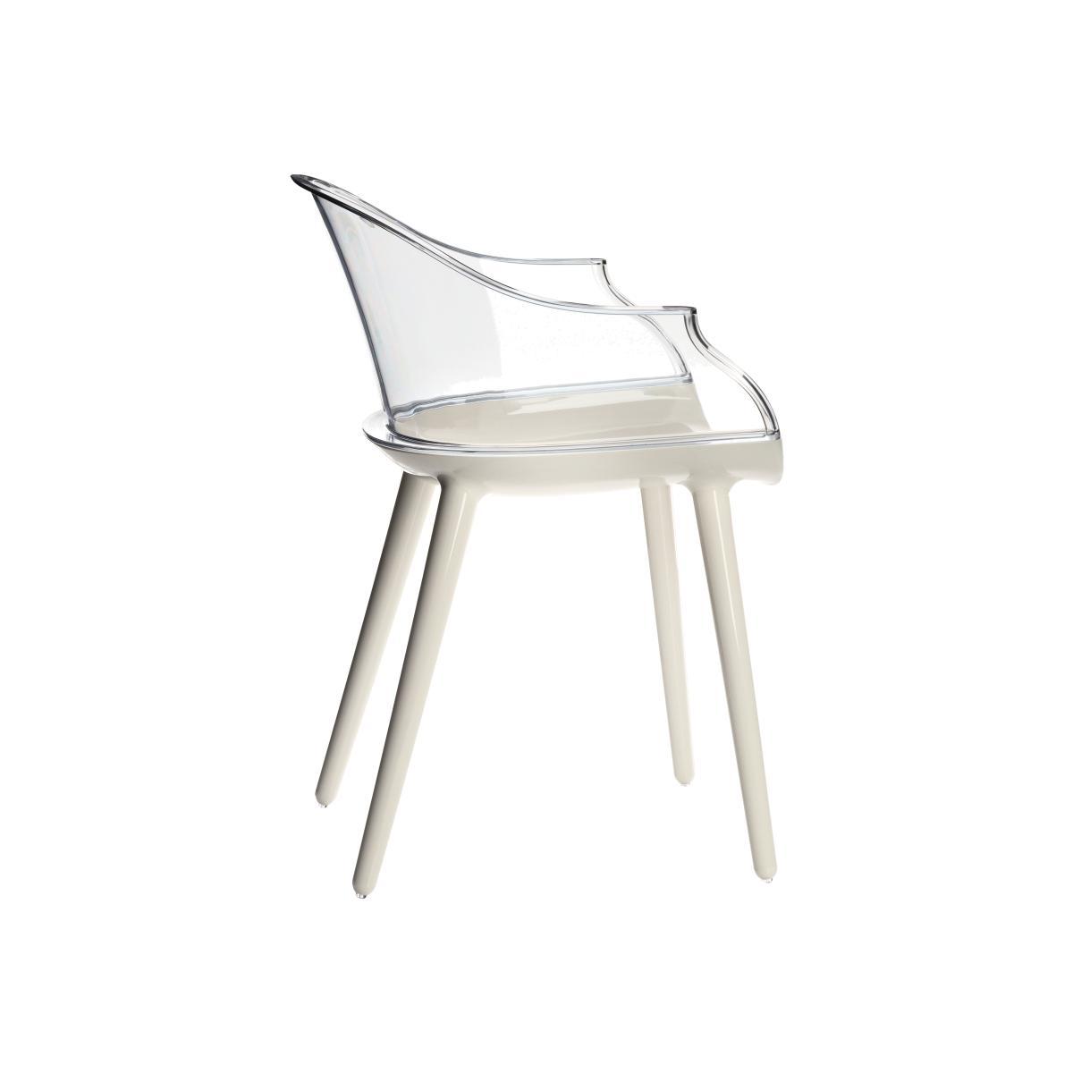 Cyborg Armchair - Polycarbonate / Transparent backrest by Magis White/Transparent – image 1