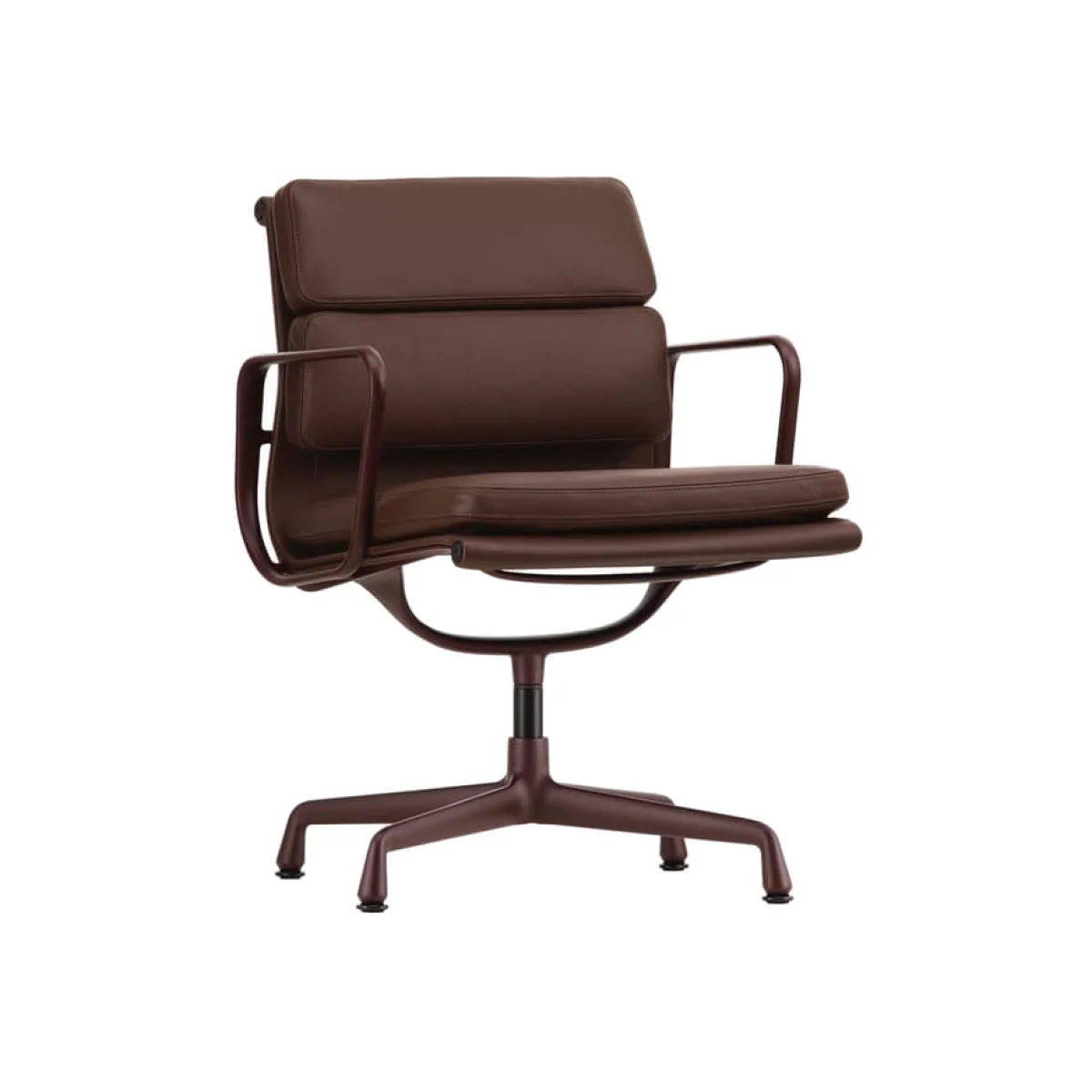 Soft Pad EA 208 Swivel armchair leather brown / Eames (1969) - Vitra – image 1