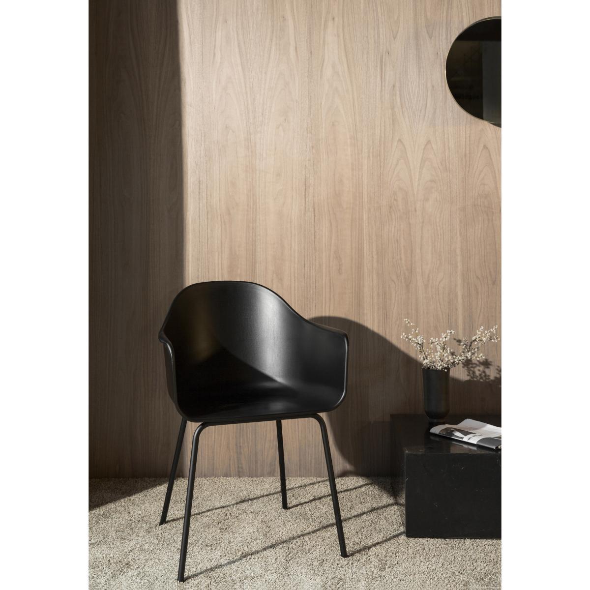 Harbour Armchair - / Polycarbonate - Steel legs by Menu Black – image 2