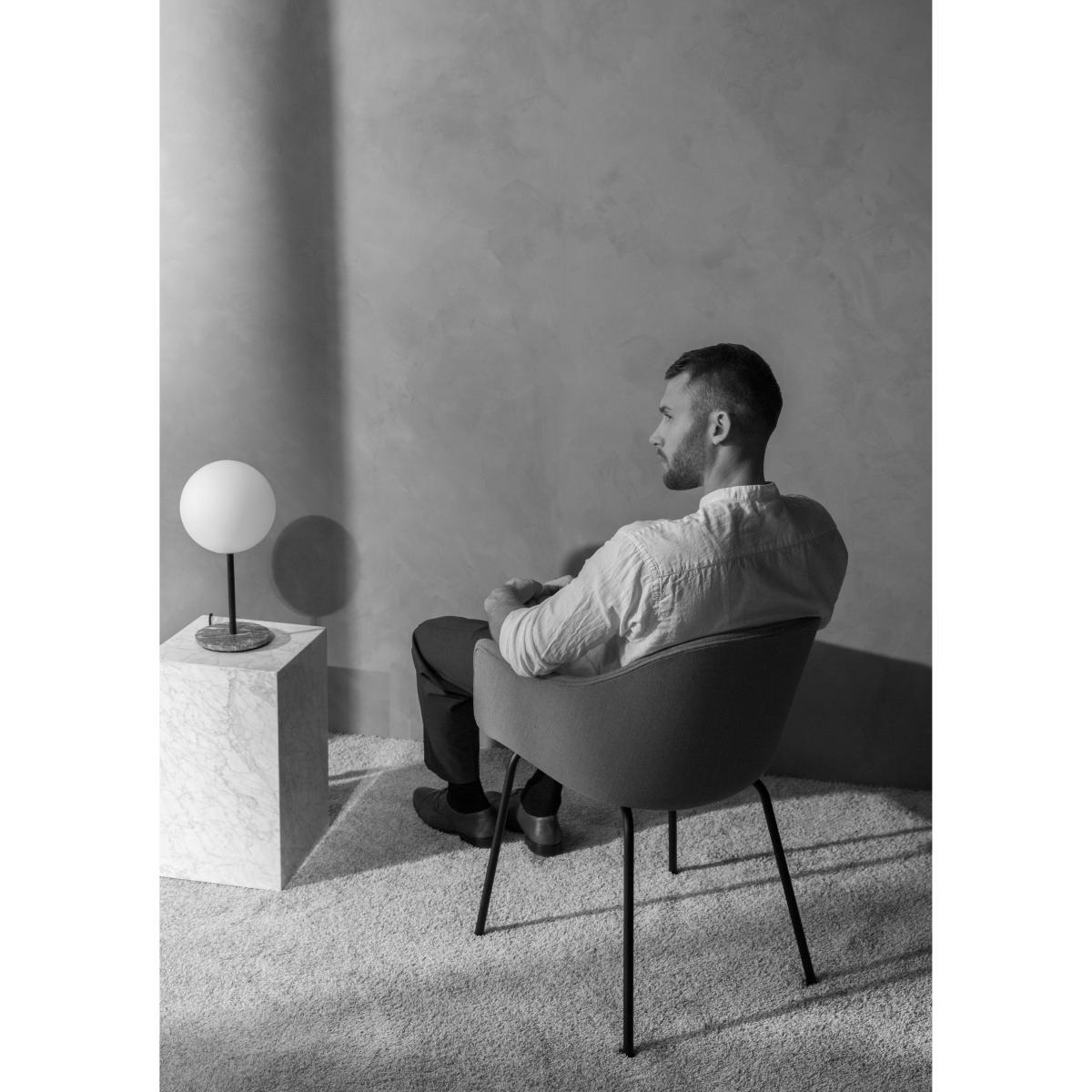 Harbour Armchair - / Polycarbonate - Steel legs by Menu Black – image 6