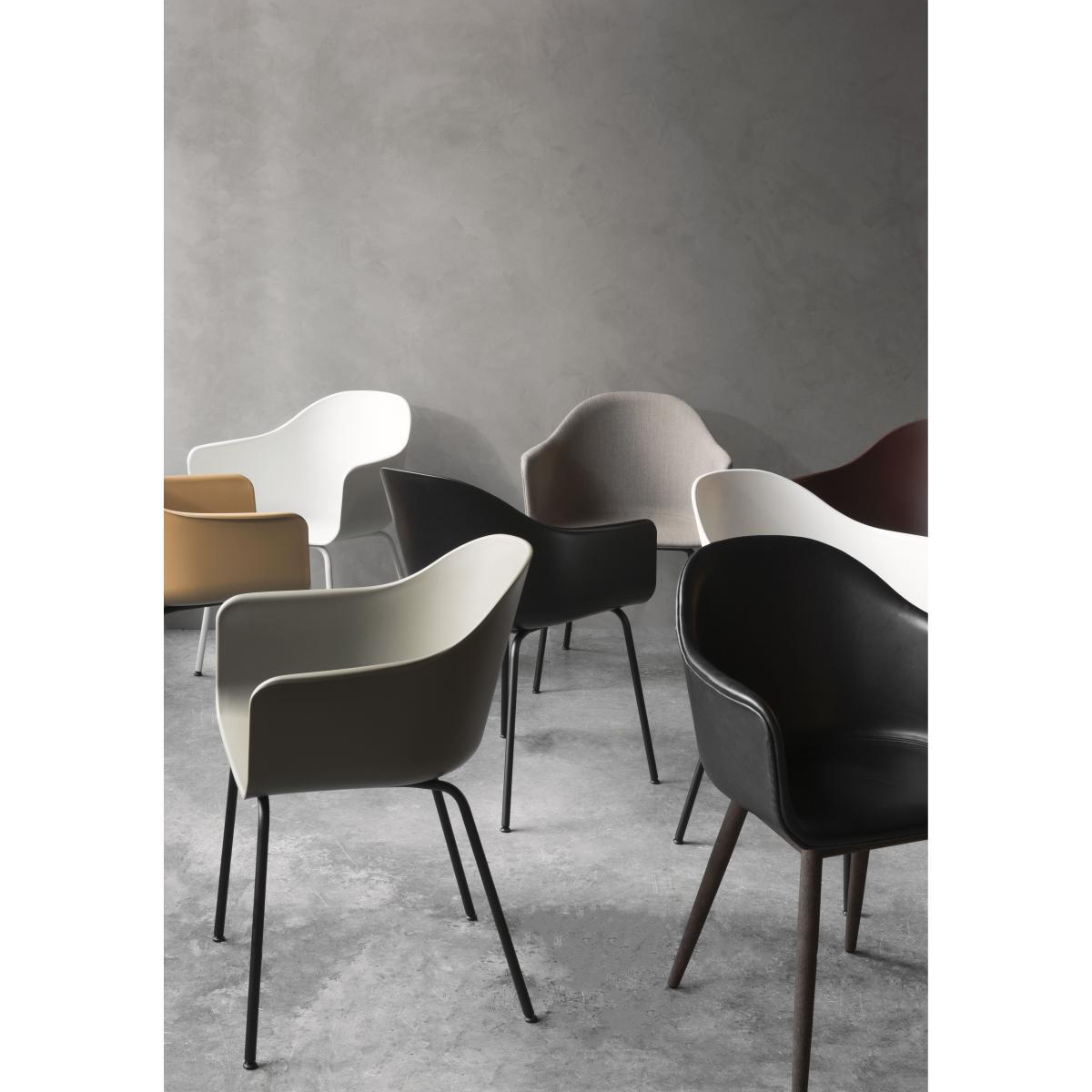 Harbour Armchair - / Polycarbonate - Steel legs by Menu Black – image 7