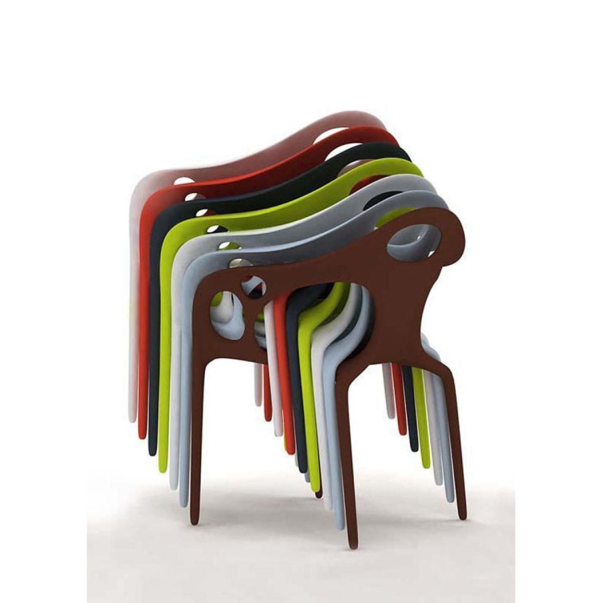 Supernatural Stackable armchair by Moroso Black – image 2