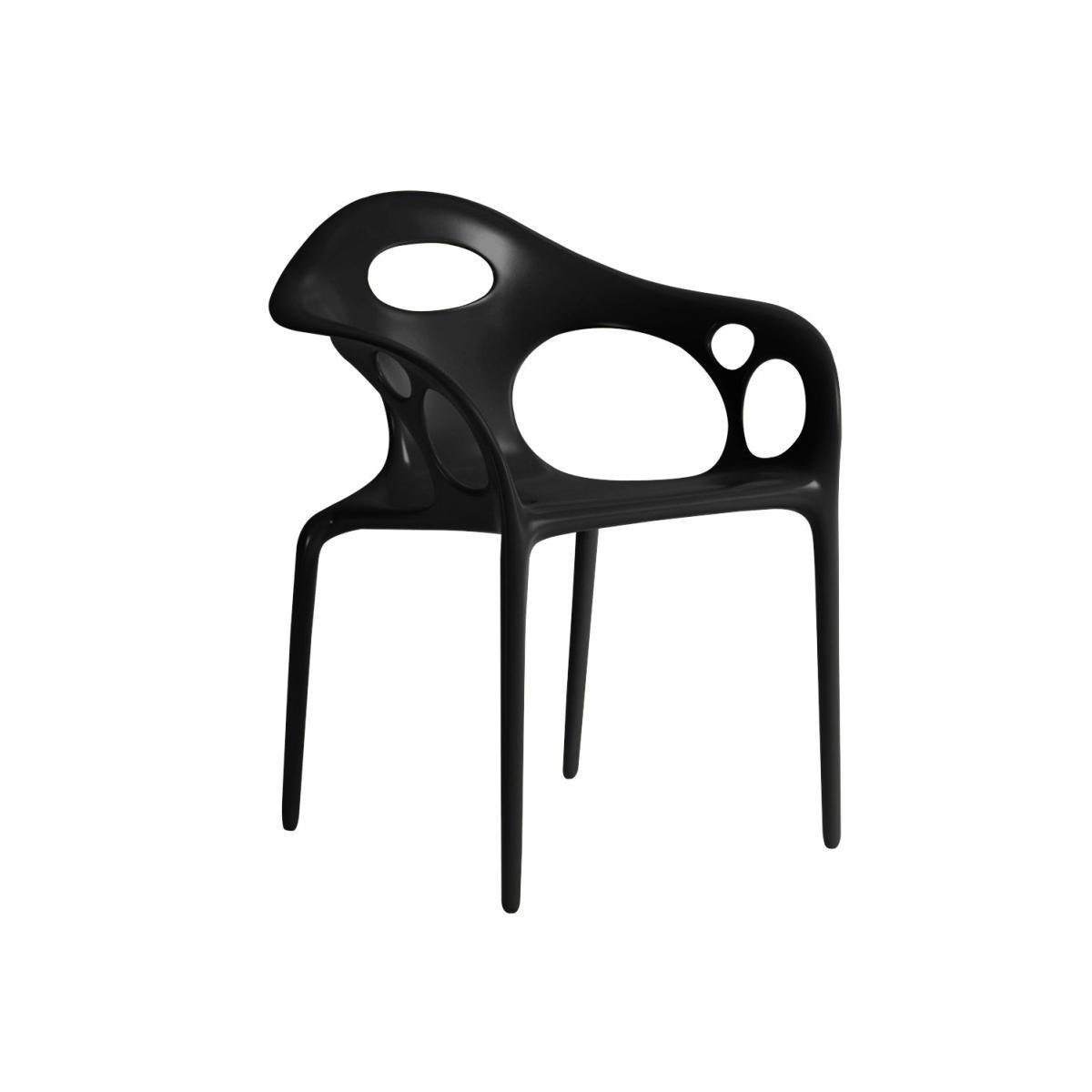 Supernatural Stackable armchair by Moroso Black – image 1