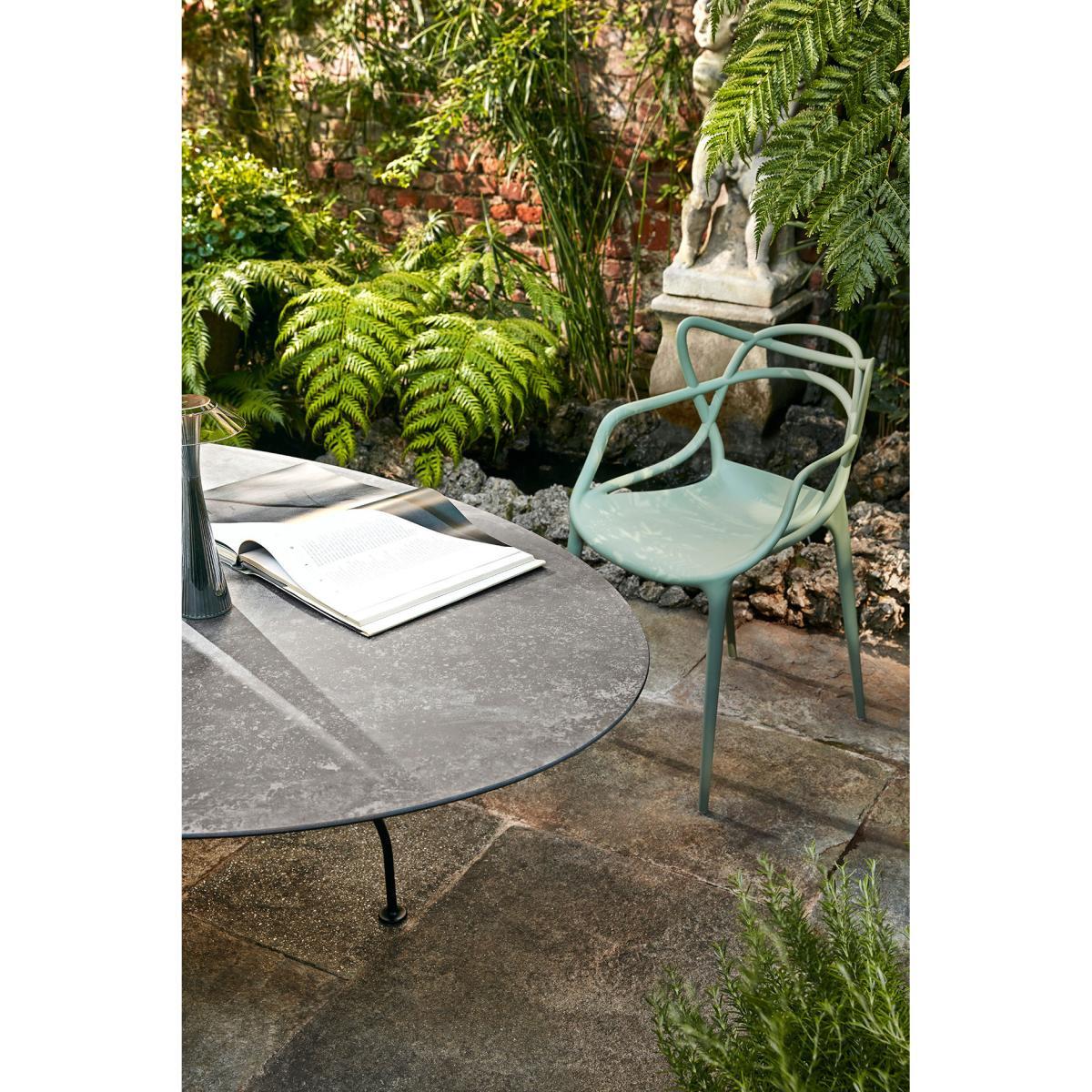 Masters Stackable armchair - Metallised by Kartell Metal – image 4