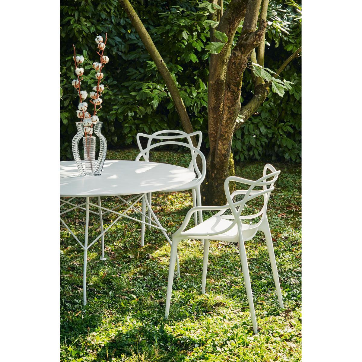 Masters Stackable armchair - Metallised by Kartell Metal – image 5