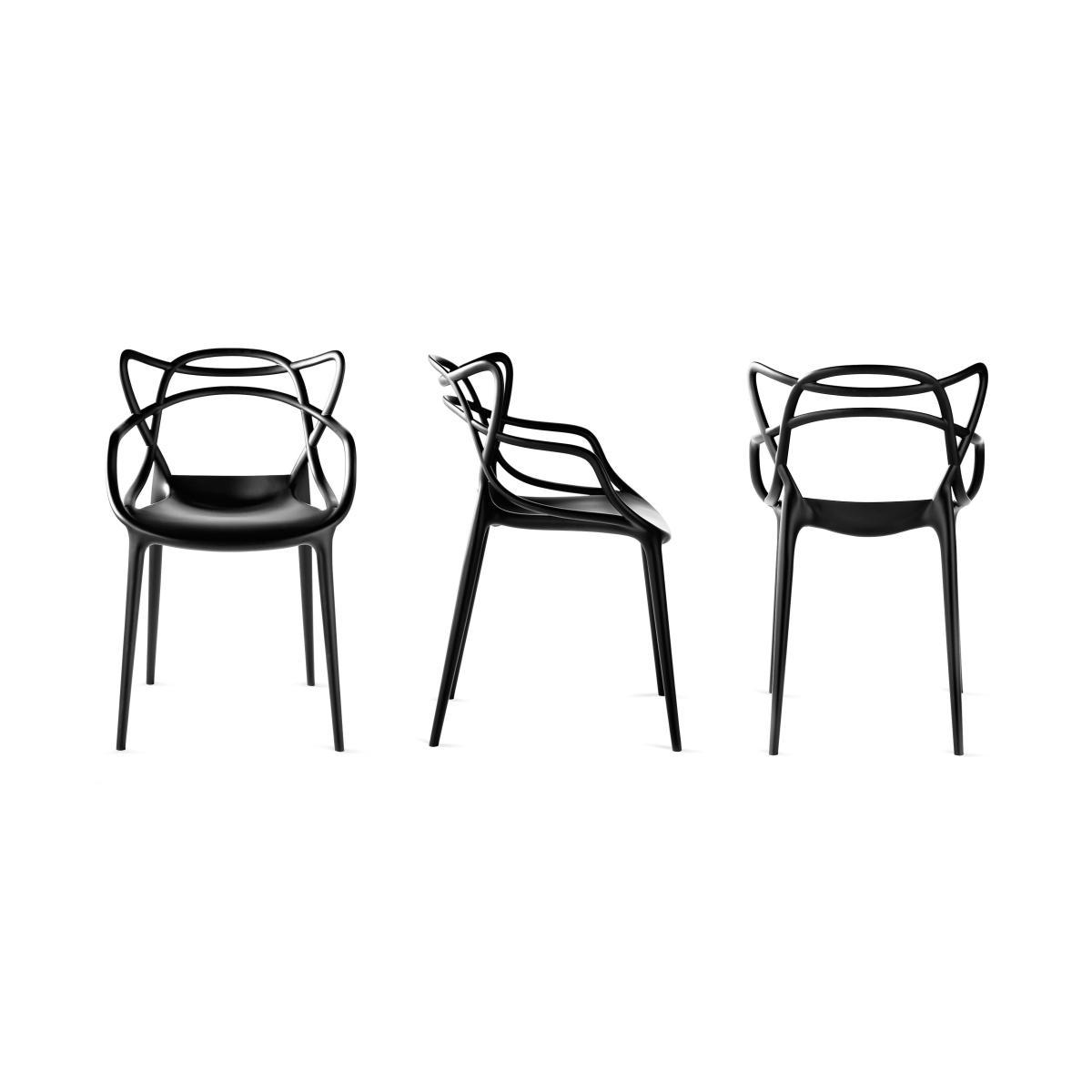 Masters Stackable armchair - Metallised by Kartell Metal – image 7