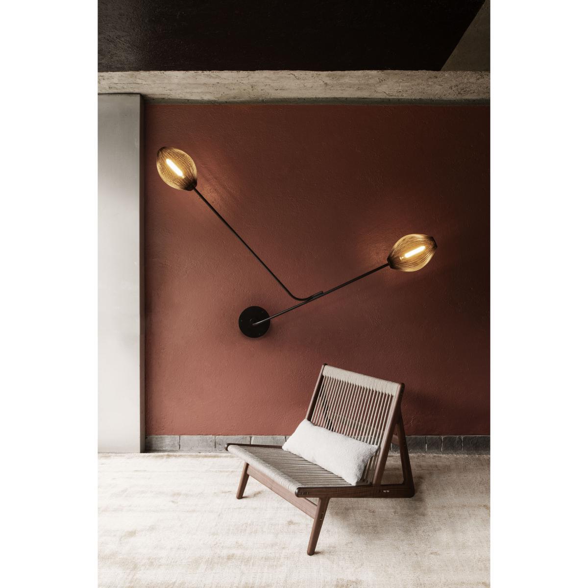 MR01 Initial Lounge armchair - / Walnut & rope by Gubi Beige/Natural wood – image 6