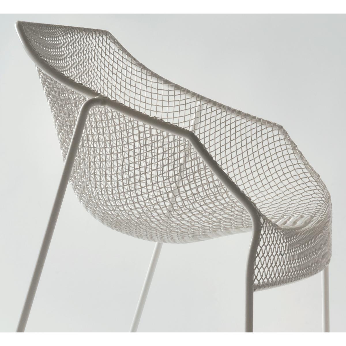 Heaven Stackable armchair - Metal by Emu White – image 3