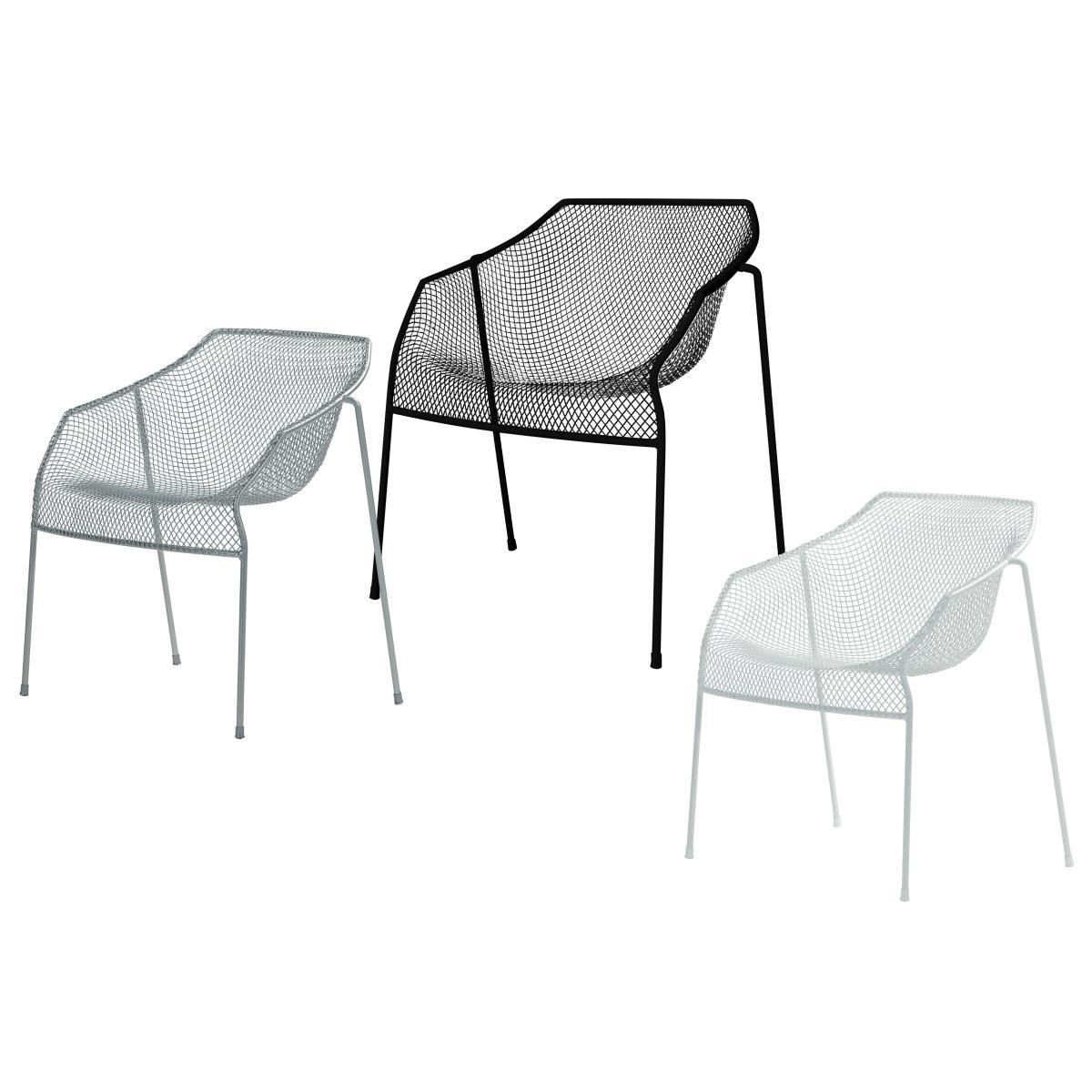 Heaven Stackable armchair - Metal by Emu White – image 8