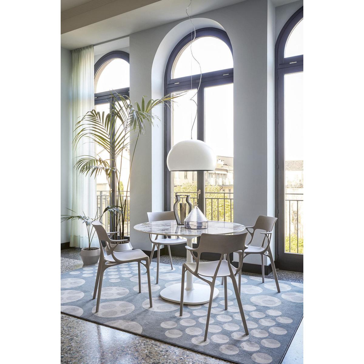 A.I Stackable armchair - metallic finish applied / Designed by artificial intelligence - 100% recycled by Kartell Silver/Metal – image 7