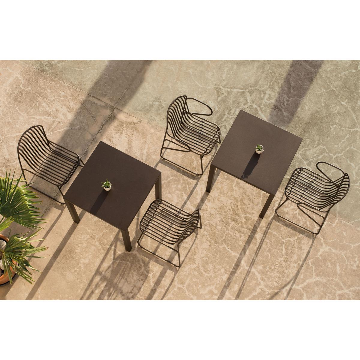 Riviera Stackable armchair - / Metal by Emu Black – image 5