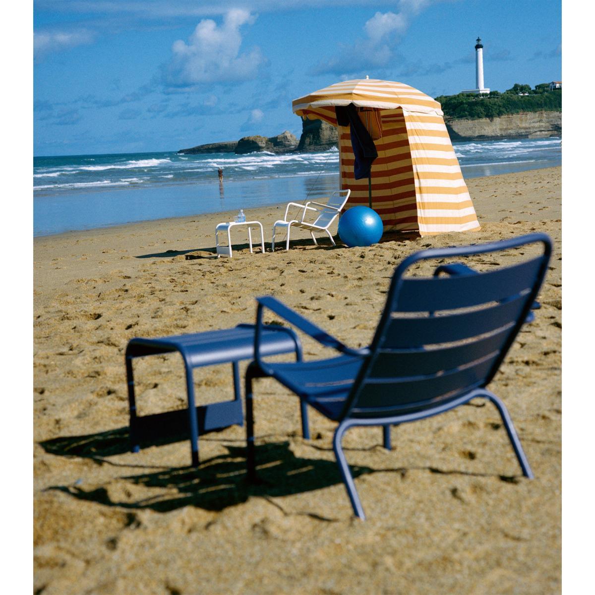 Luxembourg Low armchair by Fermob Brown/Beige – image 13