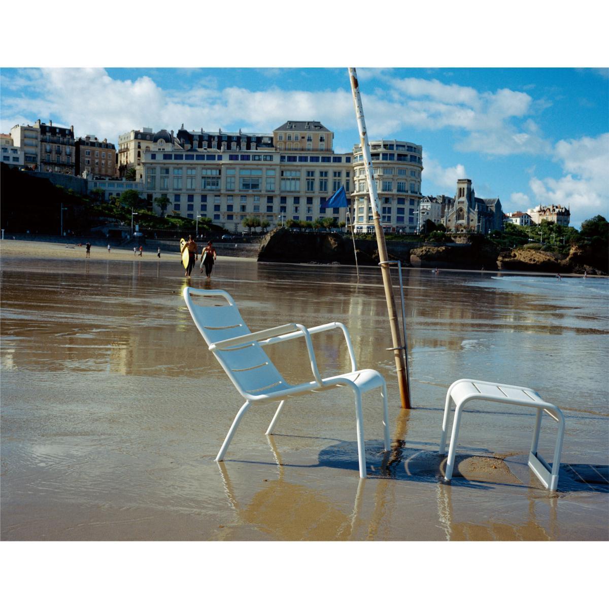 Luxembourg Low armchair by Fermob Brown/Beige – image 14