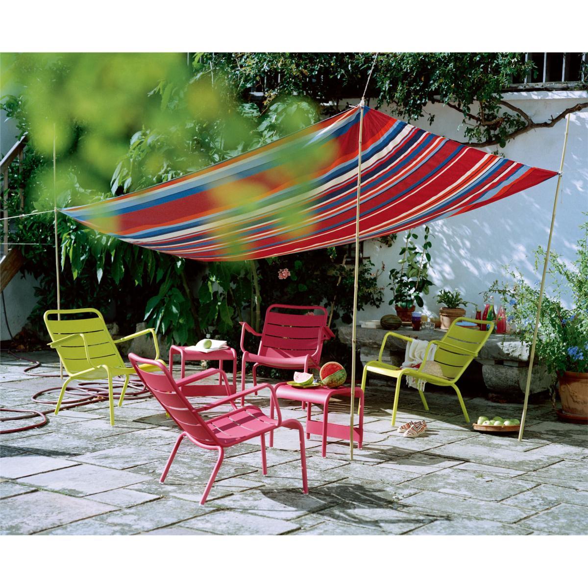 Luxembourg Low armchair by Fermob Brown/Beige – image 5