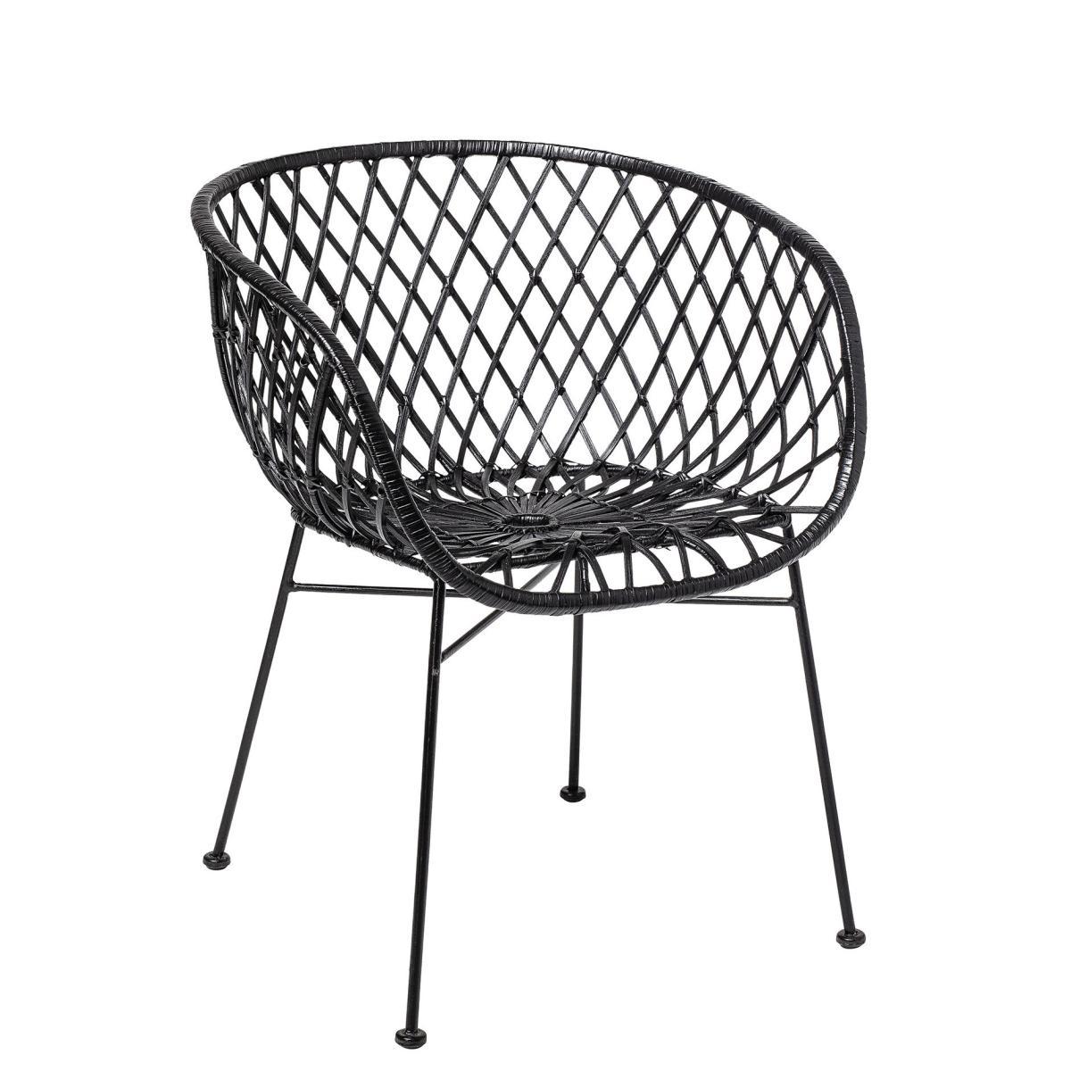 Kama Armchair - / Rattan by Bloomingville Black – image 3
