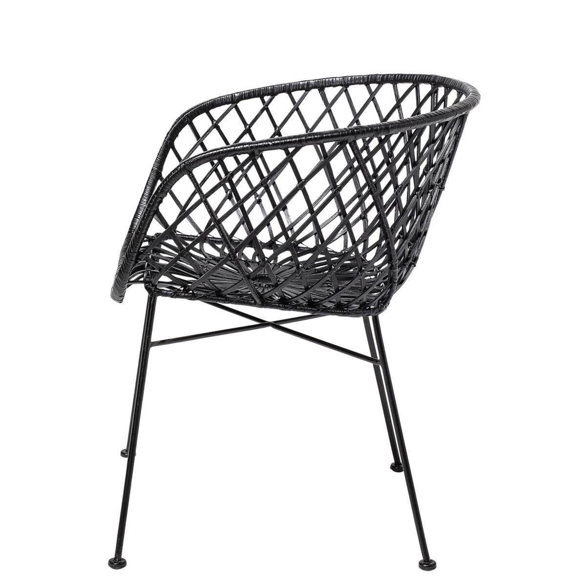 Kama Armchair - / Rattan by Bloomingville Black – image 4