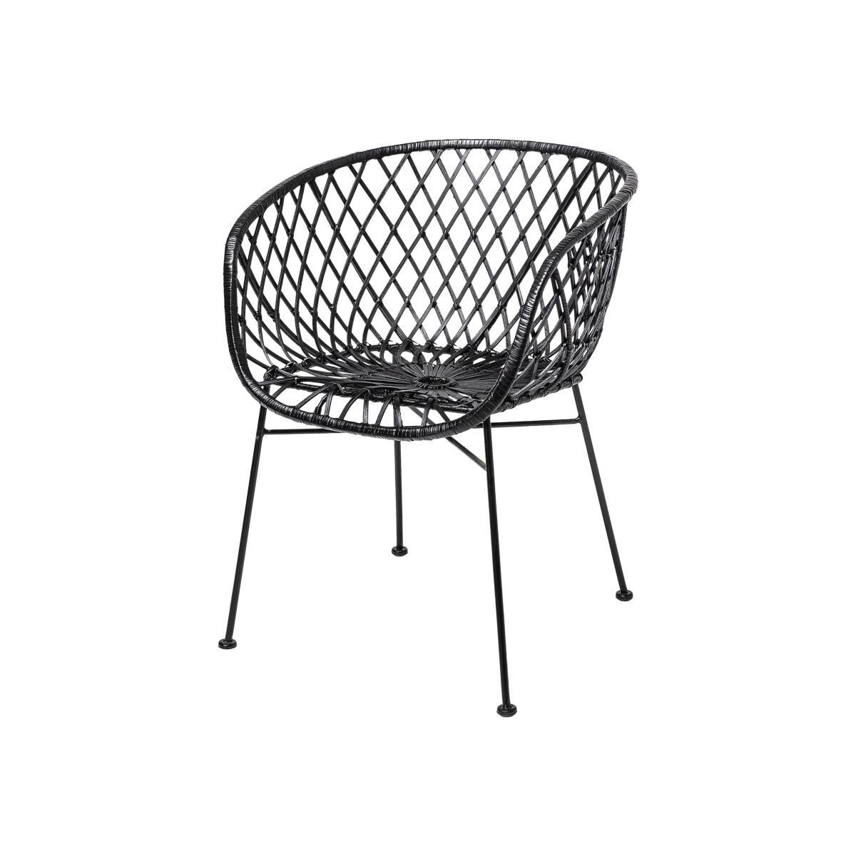 Kama Armchair - / Rattan by Bloomingville Black – image 1