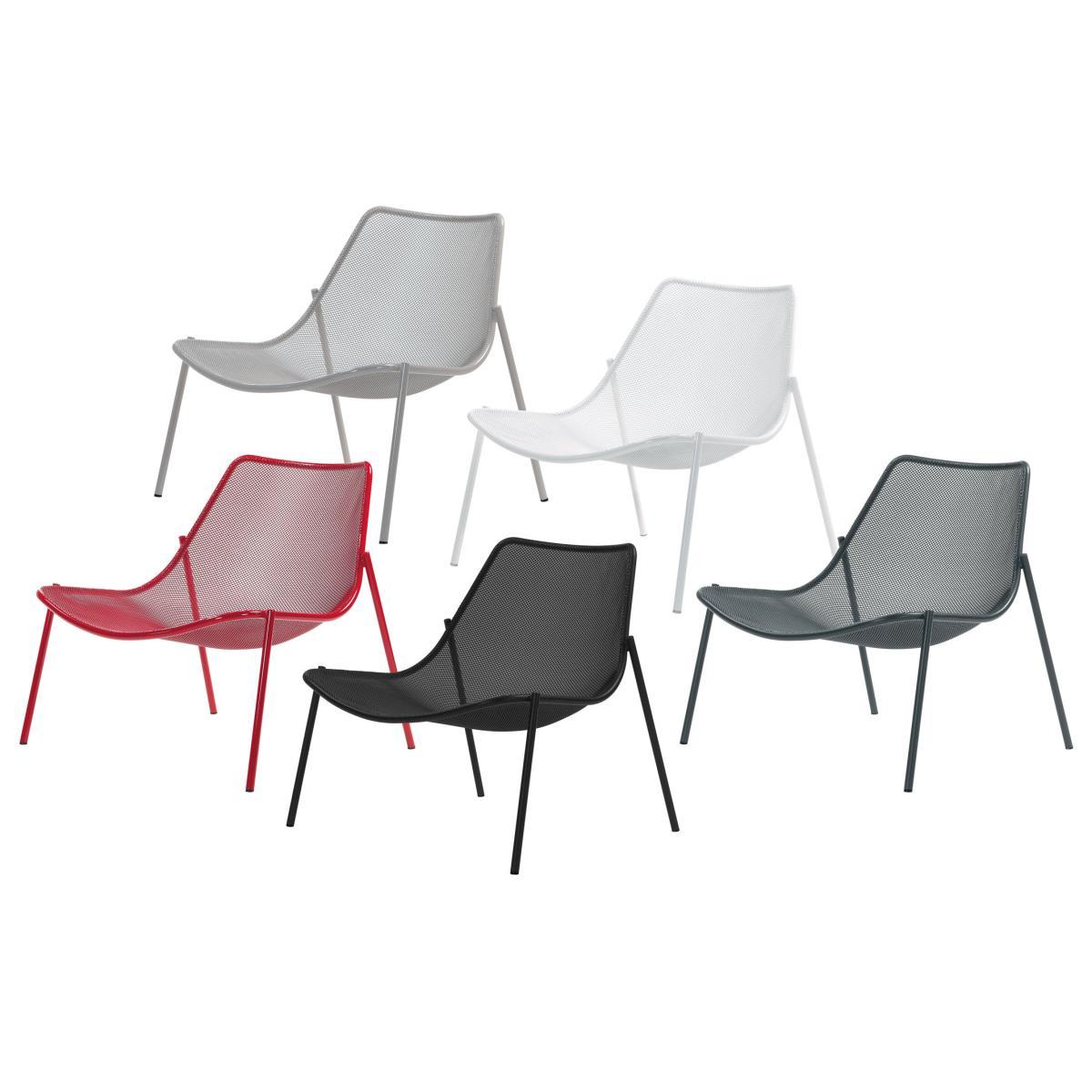 Round Low armchair by Emu Black – image 7