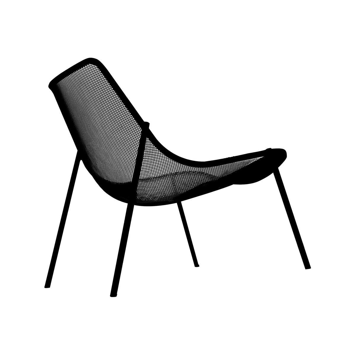 Round Low armchair by Emu Black – image 1