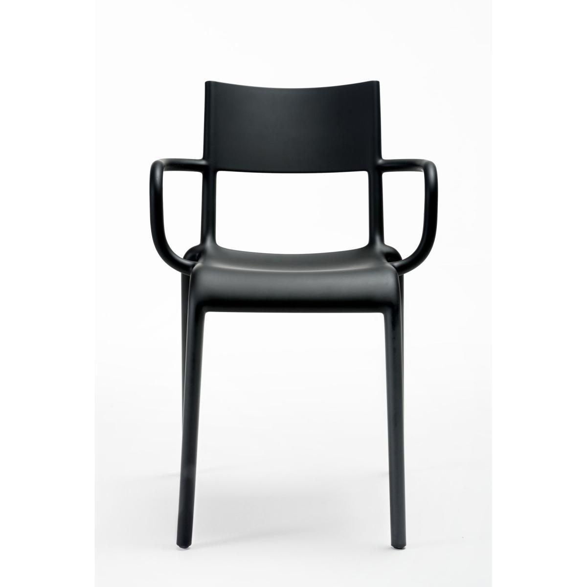 Generic A Stackable armchair - Polypropylen by Kartell Black – image 2