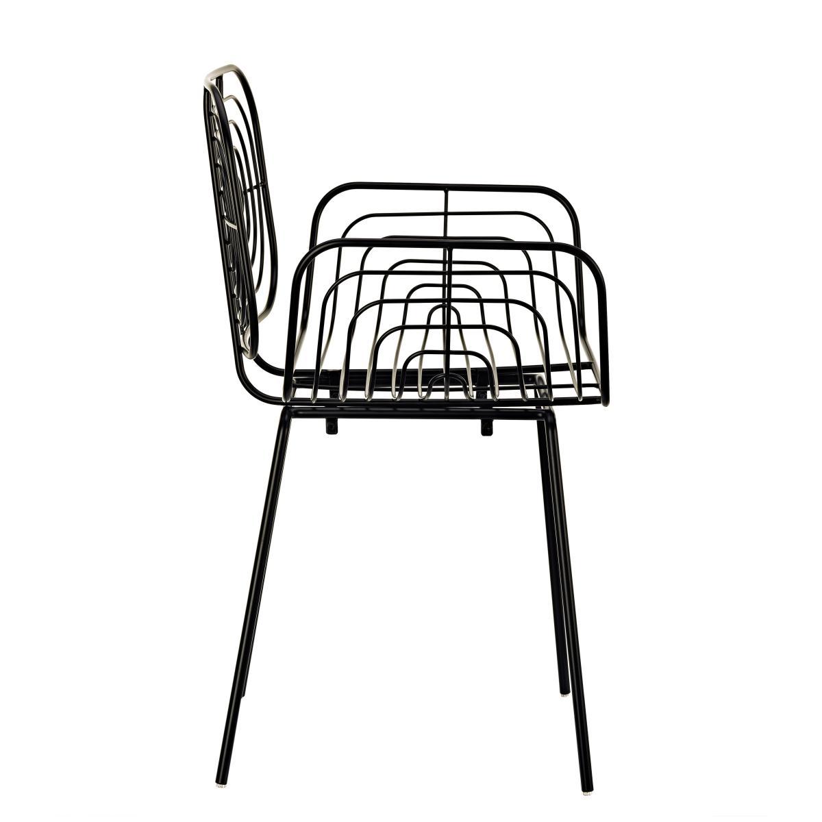 Boston Armchair - / Metal by Pols Potten Black – image 3