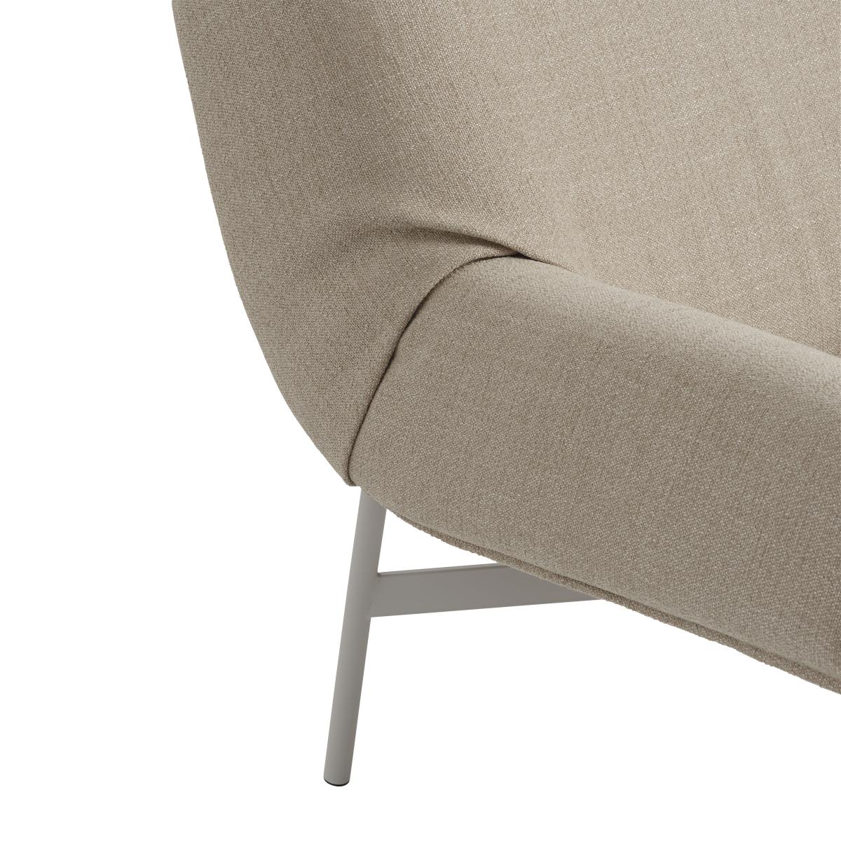 Wrap Padded armchair textile beige / Fabric - Muuto – image 5