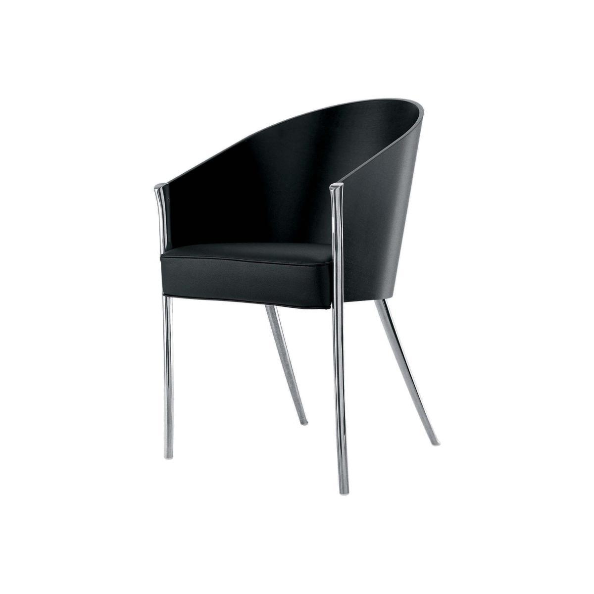 Costes Armchair - Wood seat by Driade Black – image 1