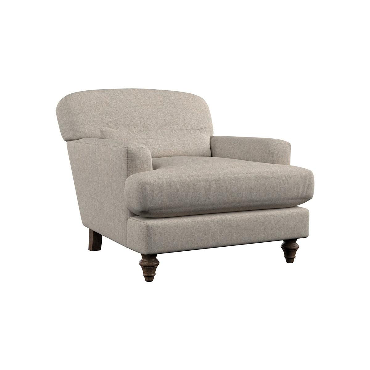 Nkuku Deni Armchair | Make To Order | One Size | Brera Linen Chestnut – image 4