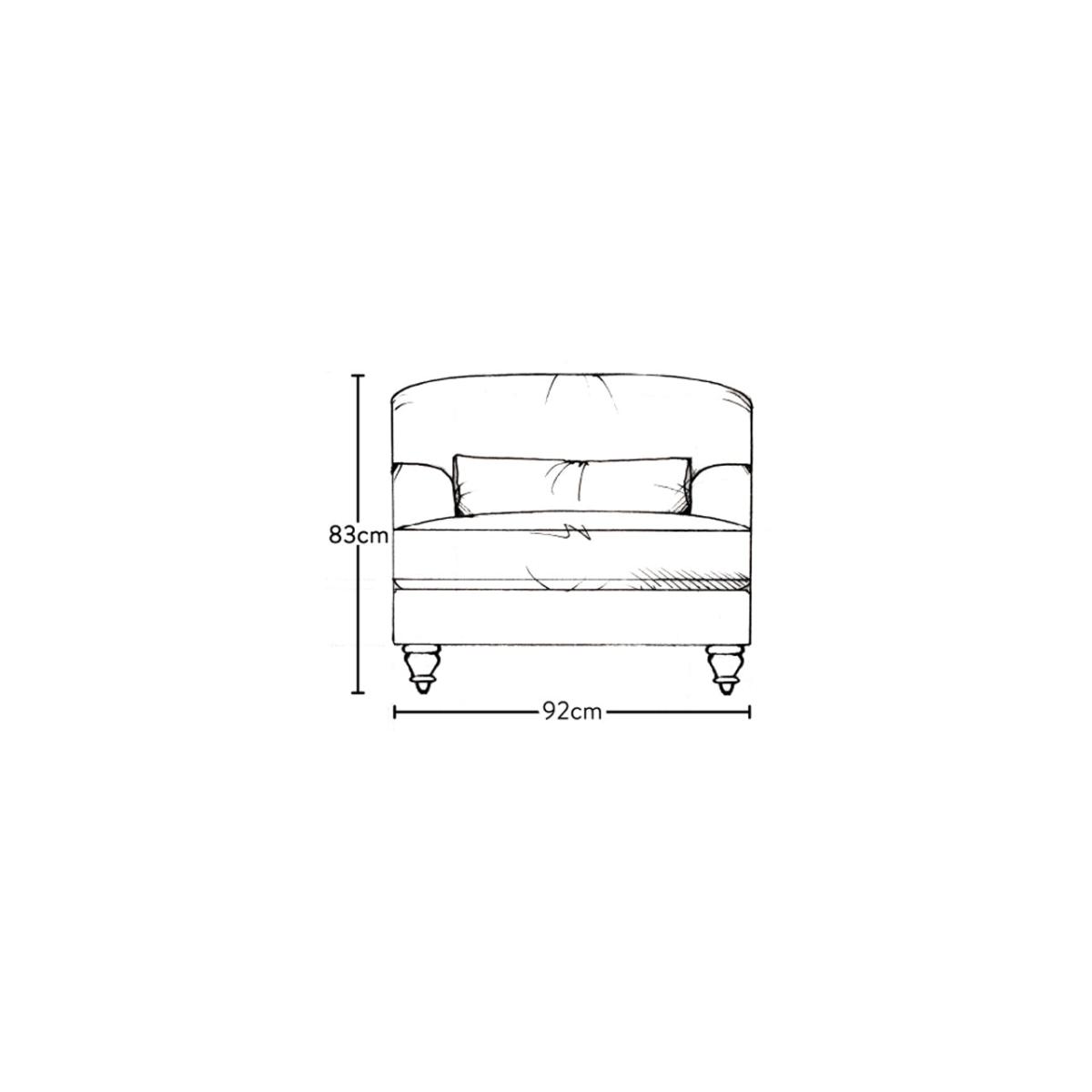 Nkuku Deni Armchair | Make To Order | One Size | Brera Linen Chestnut – image 7
