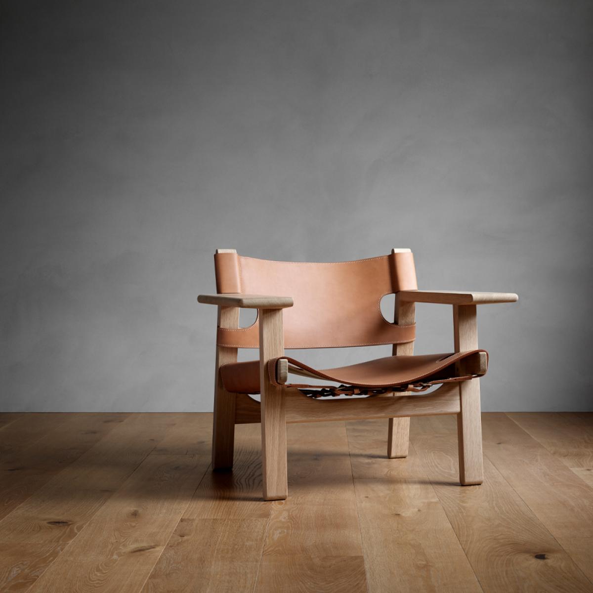 Fredericia Furniture The Spanish armchair Leather cognac-oiled oak – image 2