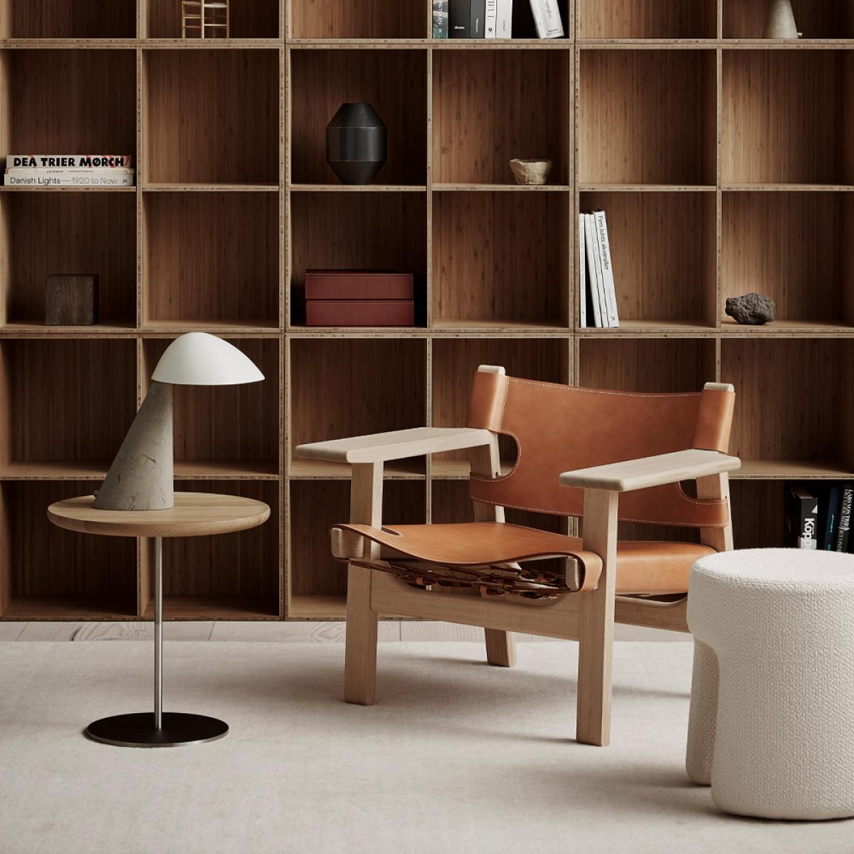 Fredericia Furniture The Spanish armchair Leather cognac-oiled oak – image 5