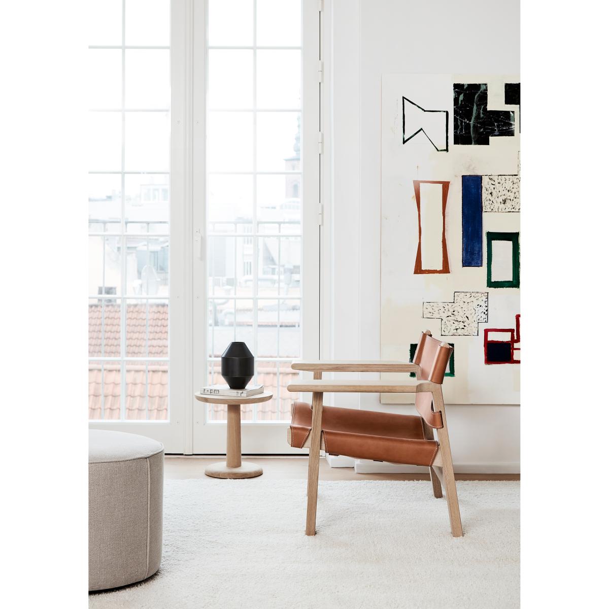 Fredericia Furniture The Spanish armchair Leather cognac-light oiled oak – image 5