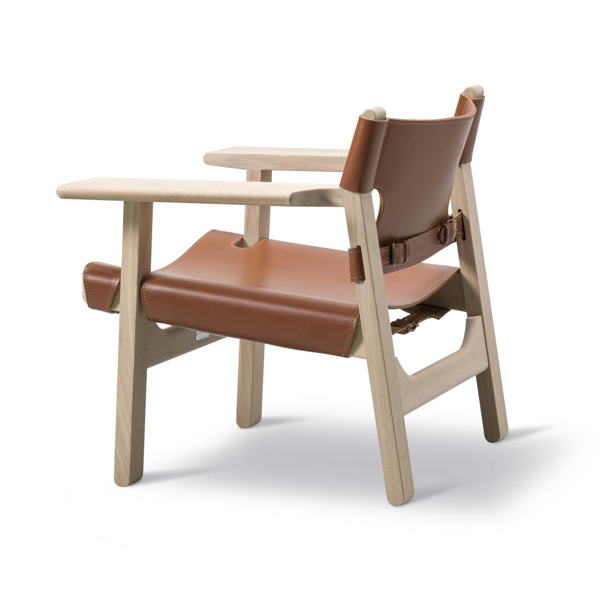 Fredericia Furniture The Spanish armchair Leather cognac-light oiled oak – image 6