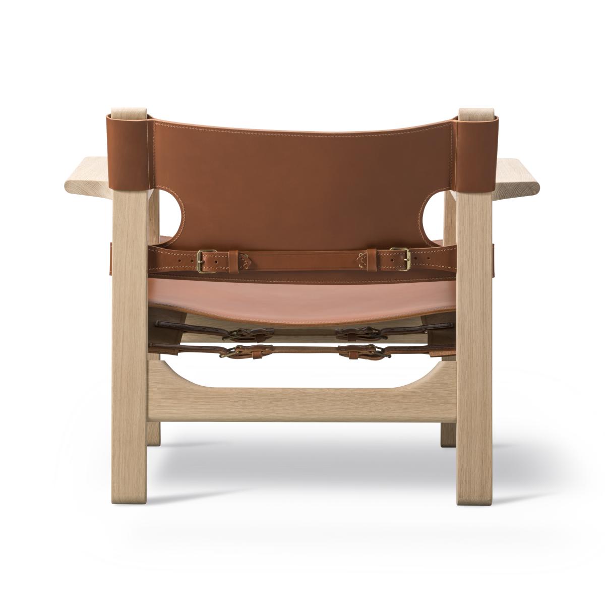 Fredericia Furniture The Spanish armchair Leather cognac-light oiled oak – image 7