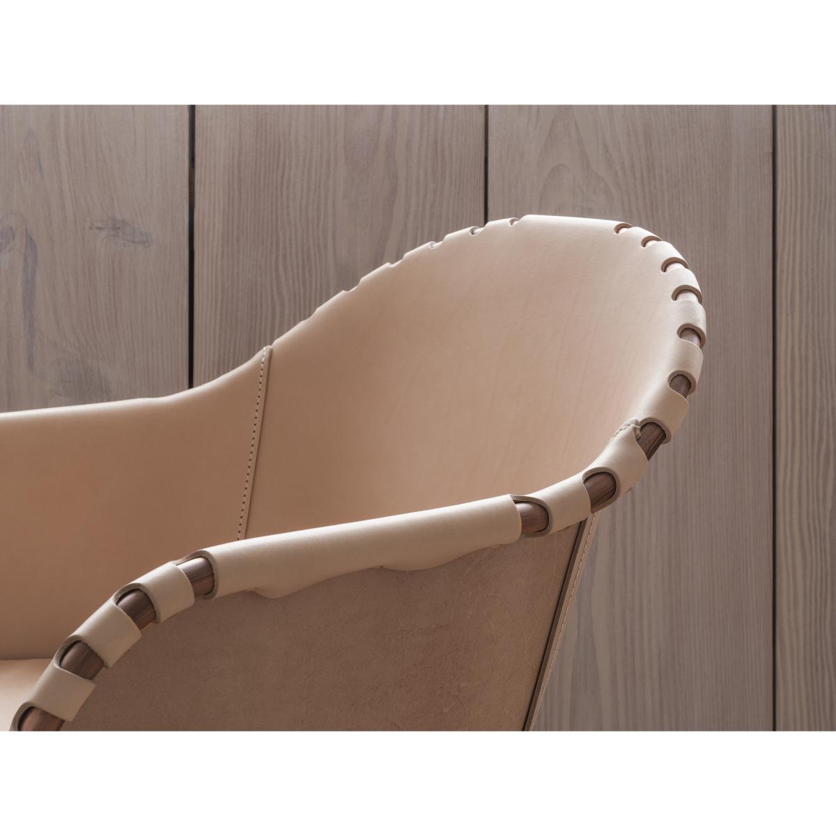 Källemo Ingo armchair Cigar brown-matte chrome – image 3