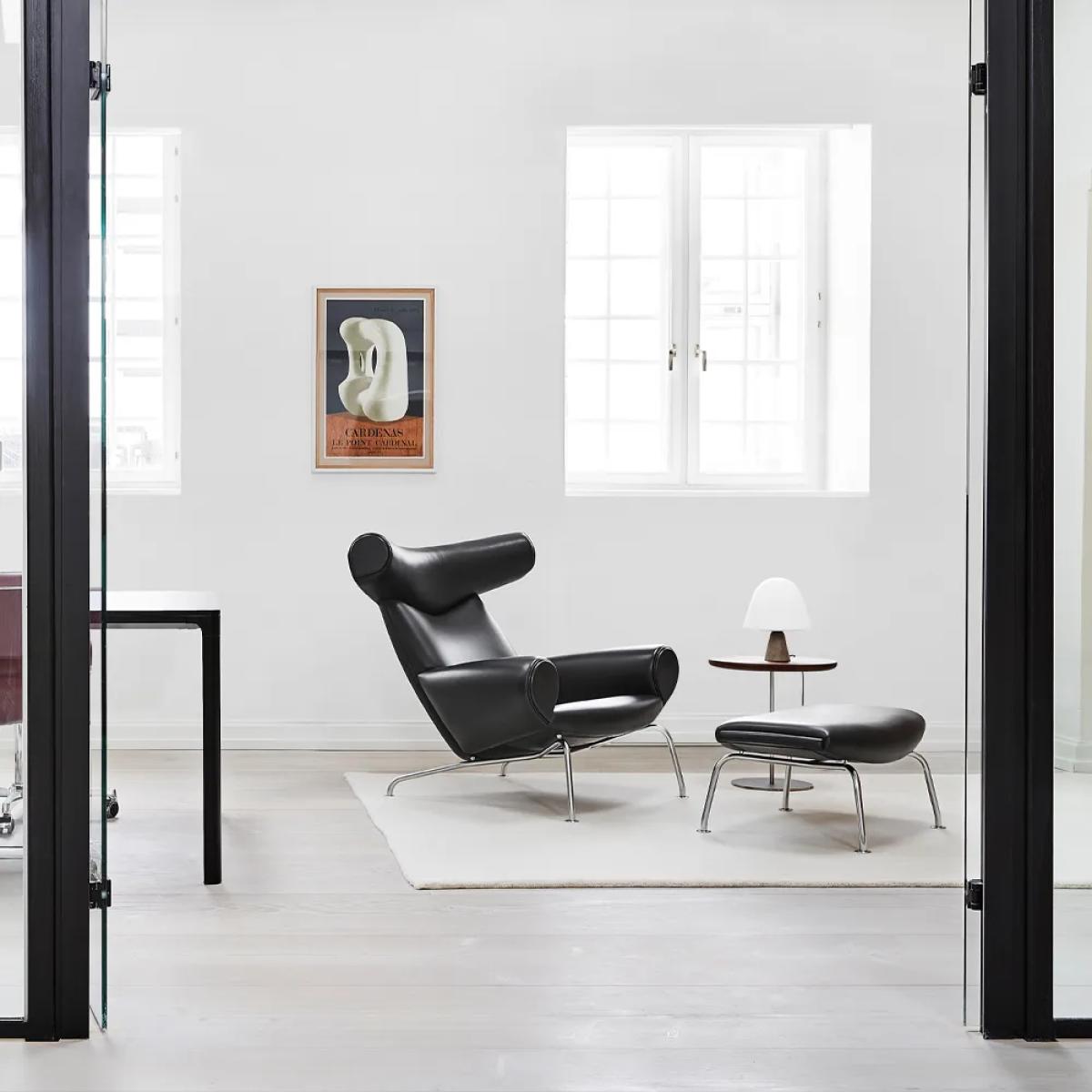 Fredericia Furniture Wegner Ox armchair Vegeta leather 90-chrome – image 5