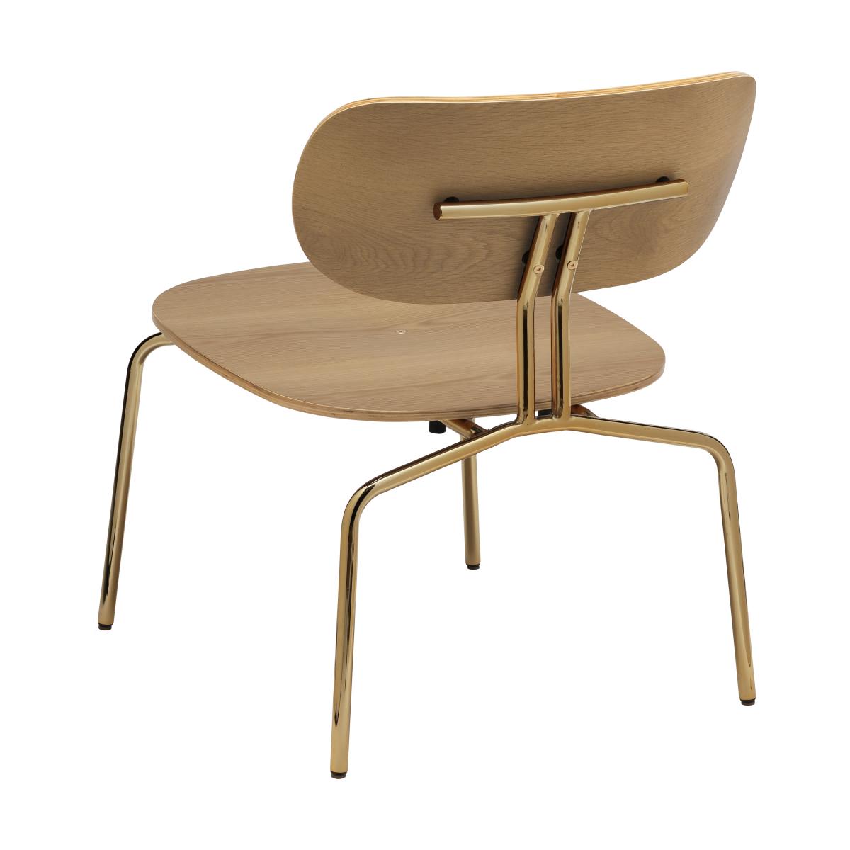 Umage Curious lounge chair Oak-brass – image 2