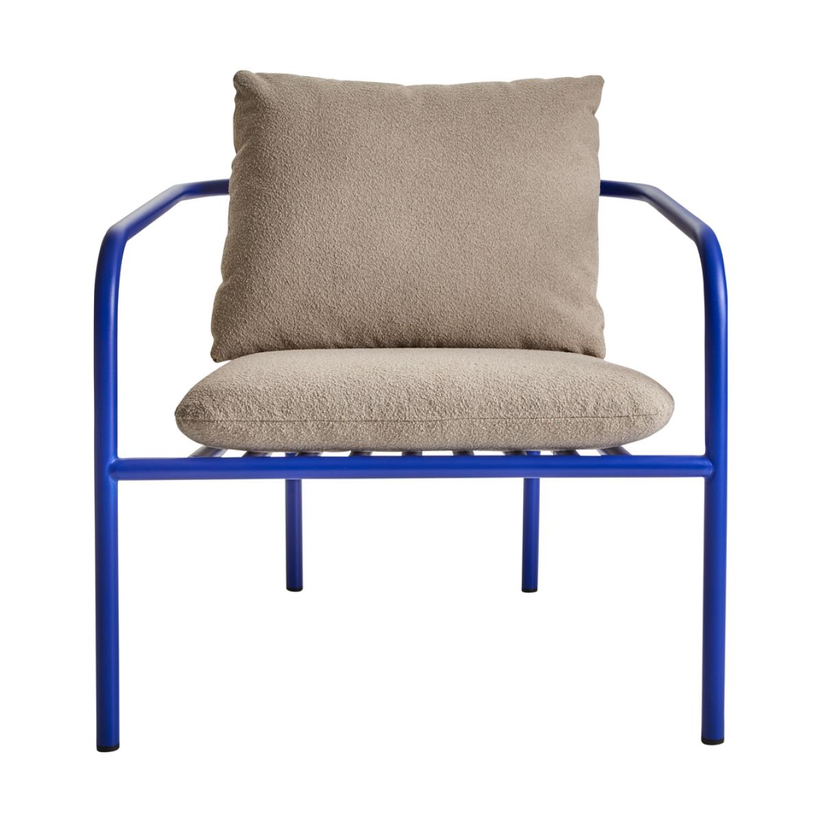 Brafab Bendt lounge chair Teddy beige-indigo blue – image 4