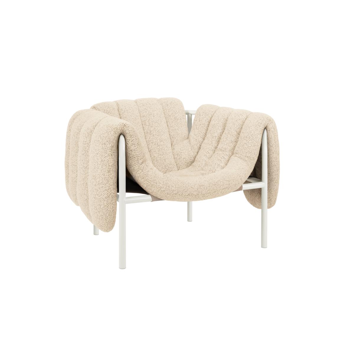 Hem Puffy lounge chair Eggshell-cream – image 4