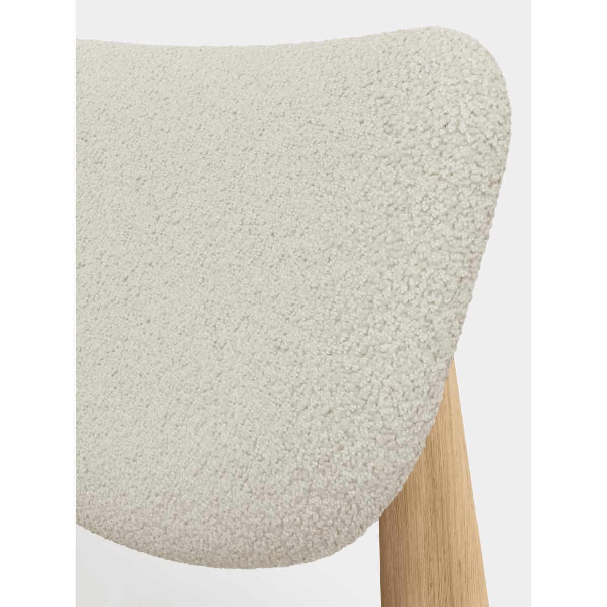 Tom Dixon Slab lounge chair upholstered seat Natural brushed oak-Elle 0200 CMHR Natural – image 2
