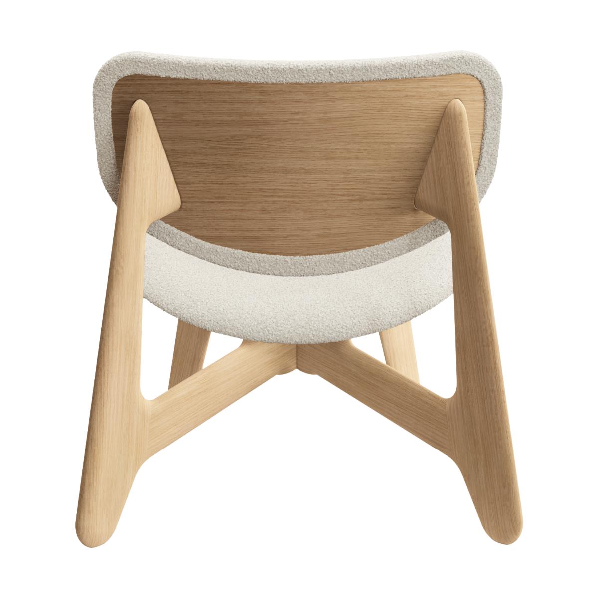 Tom Dixon Slab lounge chair upholstered seat Natural brushed oak-Elle 0200 CMHR Natural – image 3