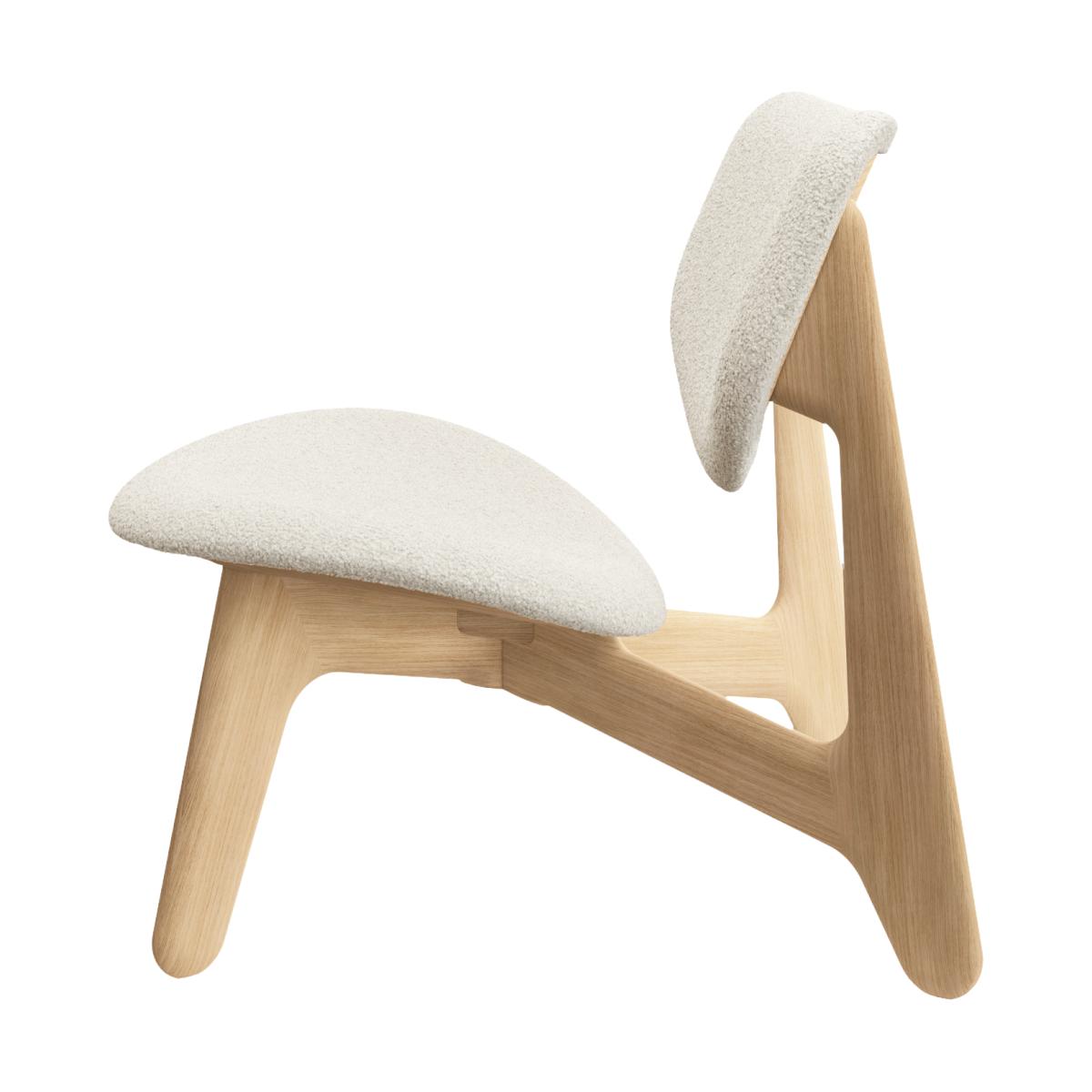 Tom Dixon Slab lounge chair upholstered seat Natural brushed oak-Elle 0200 CMHR Natural – image 5