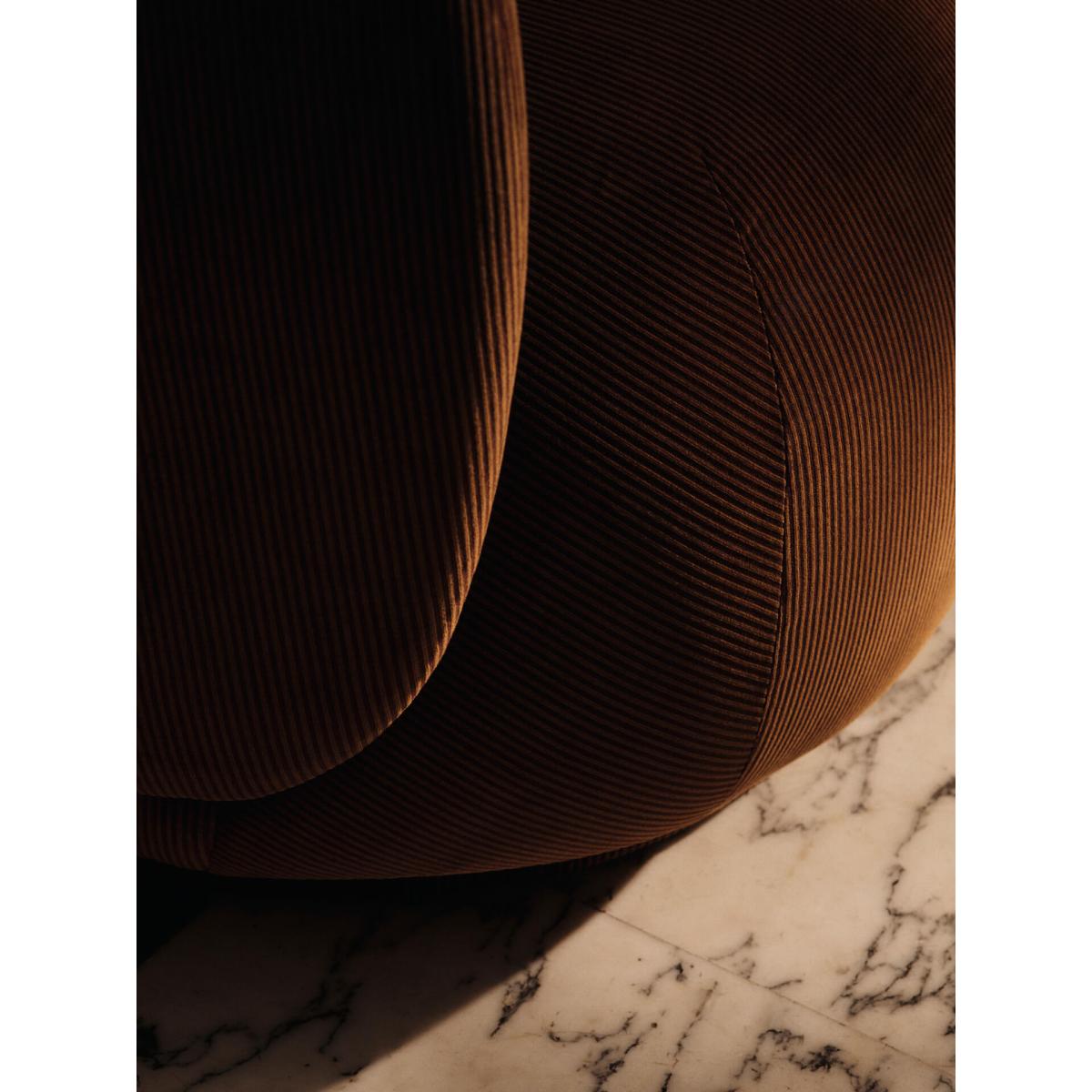 Ferm Living Rico lounge chair Devoré velvet-Rust – image 3