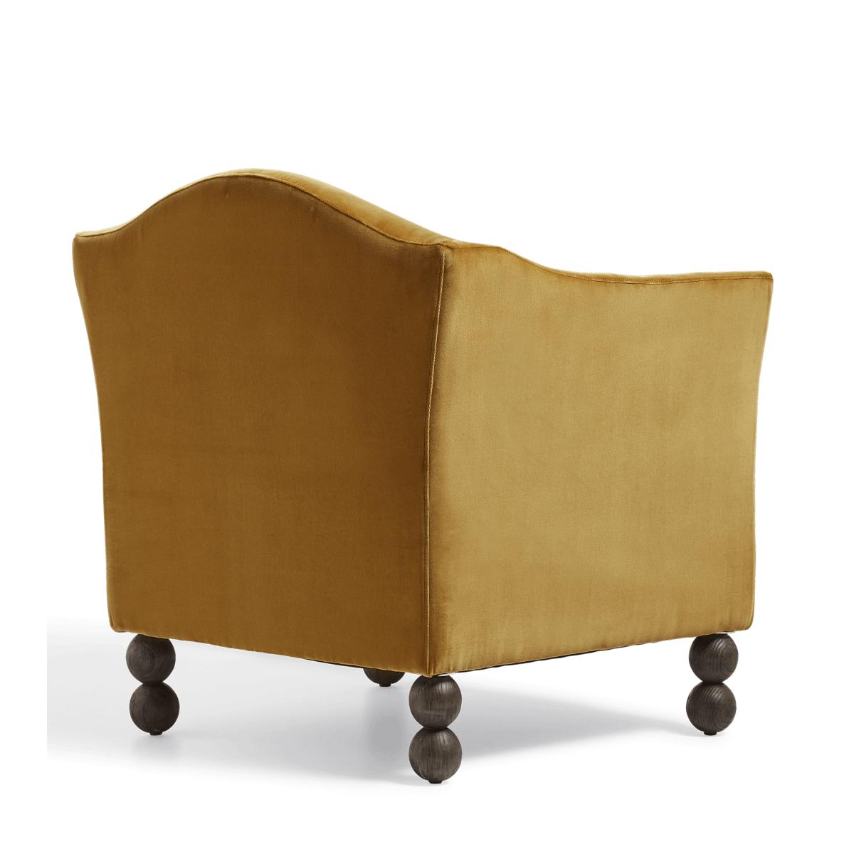 OKA, Andrea Velvet Armchair - Camel, Armchairs, Velvet, Plain – image 3