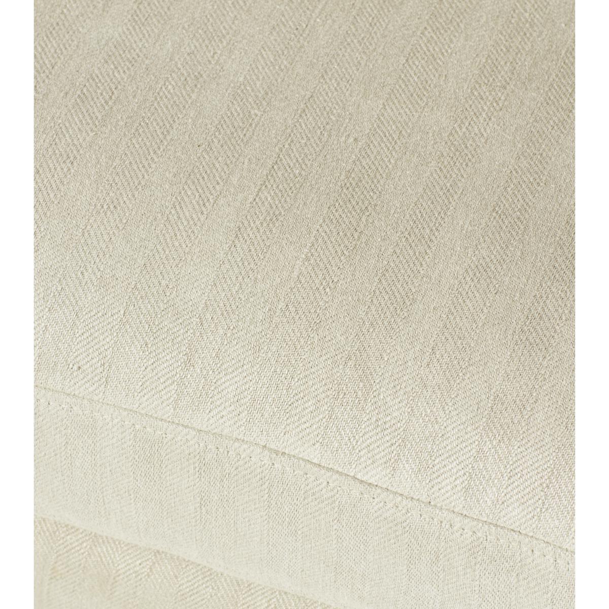 Darver Swivel Armchair - Flax Narrow Herringbone Linen – image 9