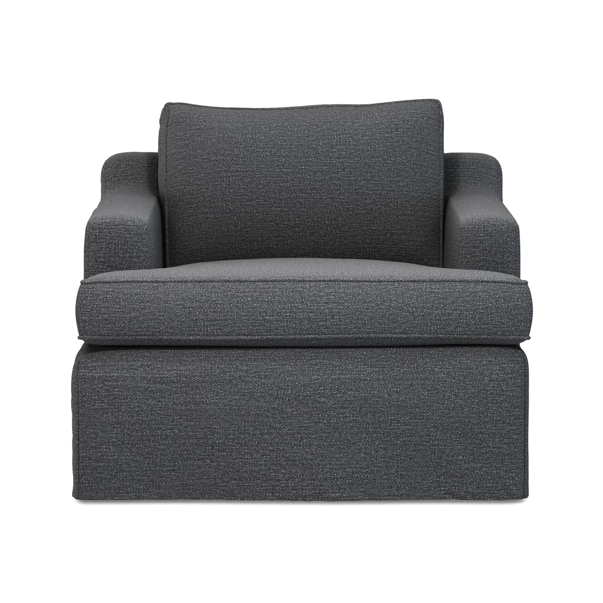 OKA, COVER ONLY - Beale Clever Linen Loose Cover for Armchair - Anthracite, MTO Sofa Loose Cover – image 1