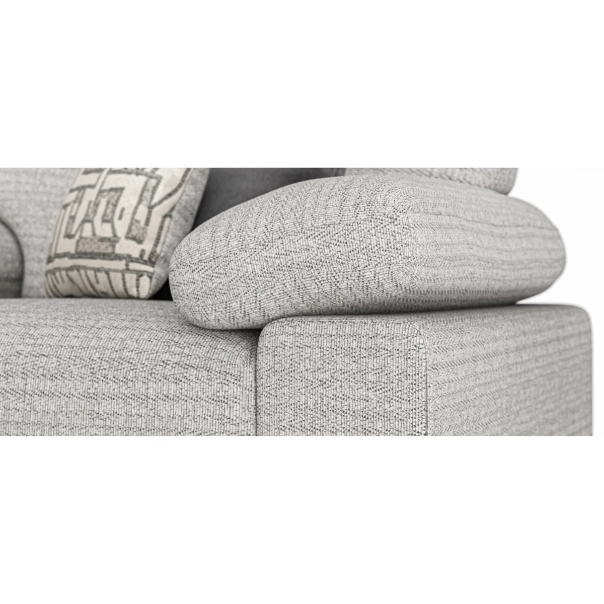 Helston Silver Fabric Armchair – image 11