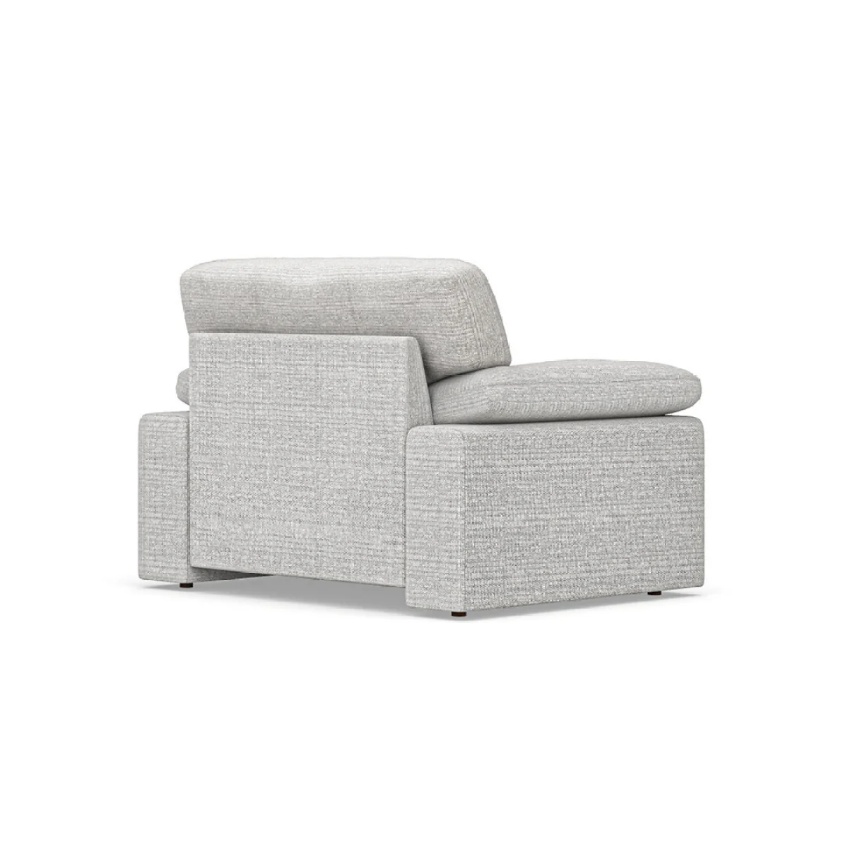 Helston Silver Fabric Armchair – image 3
